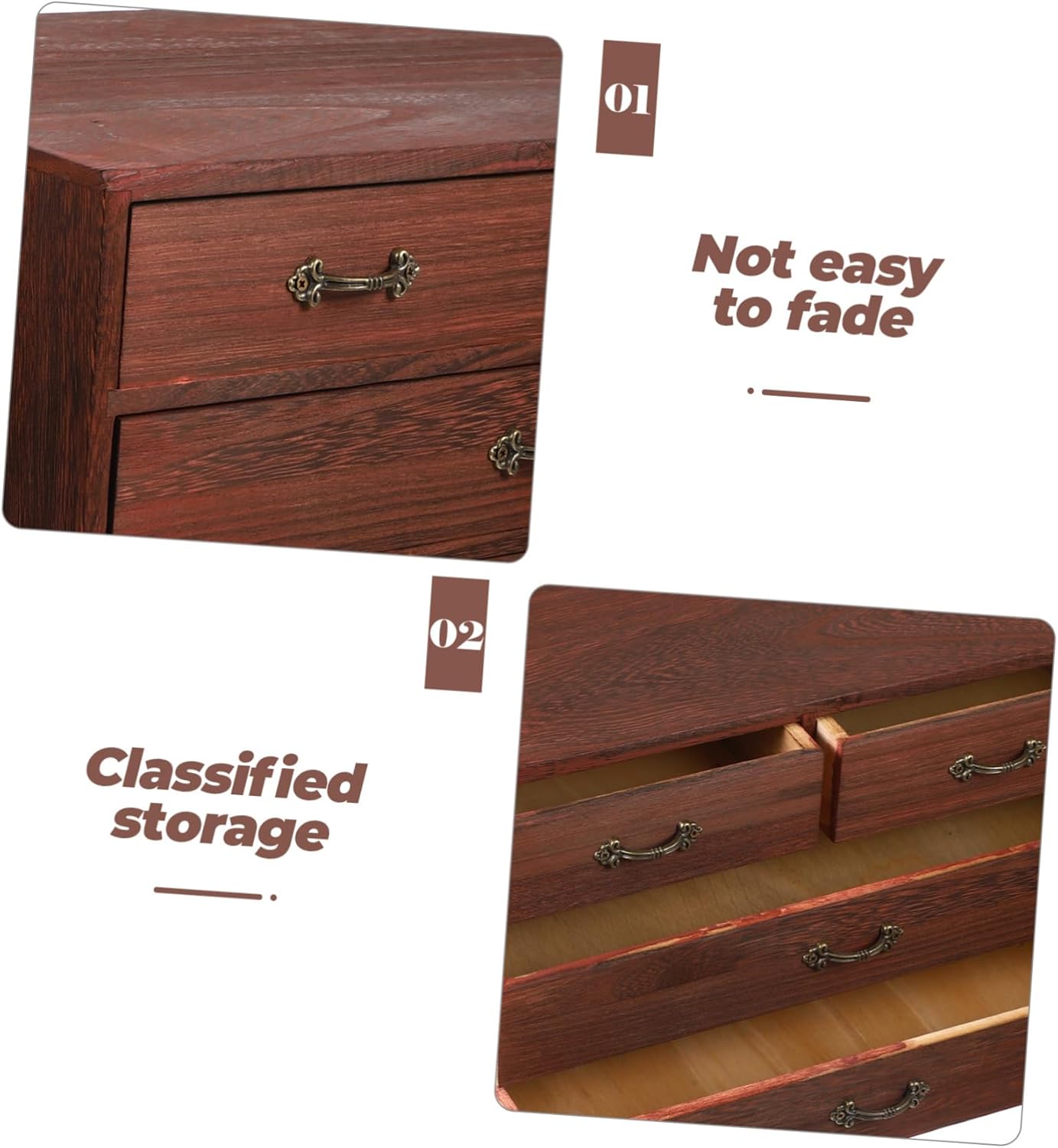 Multi-functional Desktop Storage Box Drawers Tiered Sundries Container for Home and Office Organization Plastic Easy to Reach Design for Tea and Miscellaneous Items