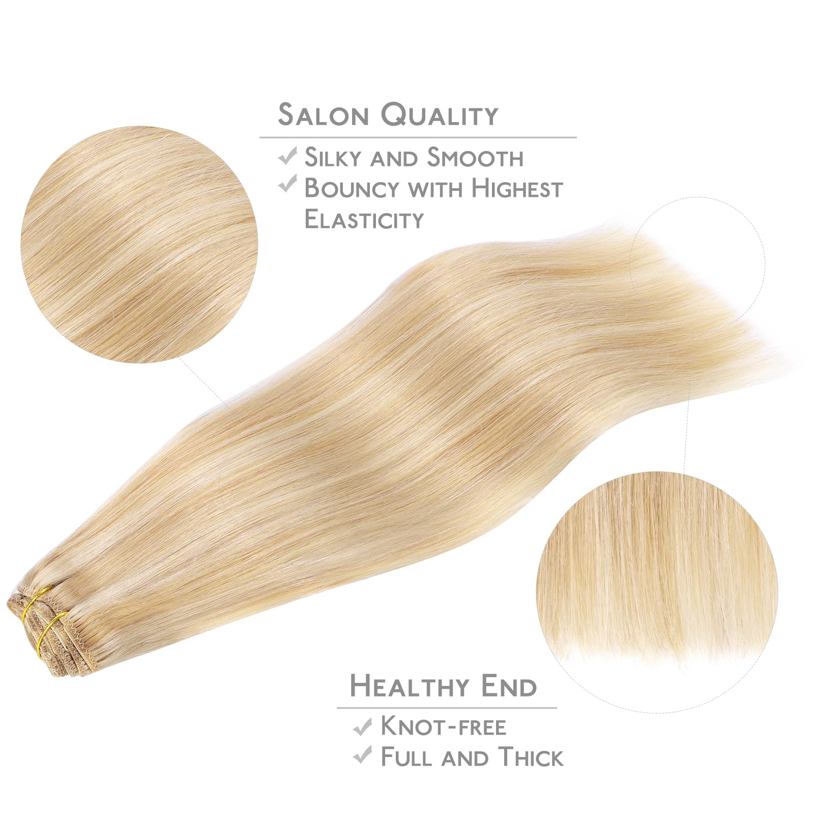 WENNALIFE Clip in Hair Extensions Human Hair 16 Inch 120g 7pcs Dark Brown Hair Extensions Clip in for Women Real Human Hair Double Weft Rallonge Cheveux Humain Extension Real Hair Extensions — view 219