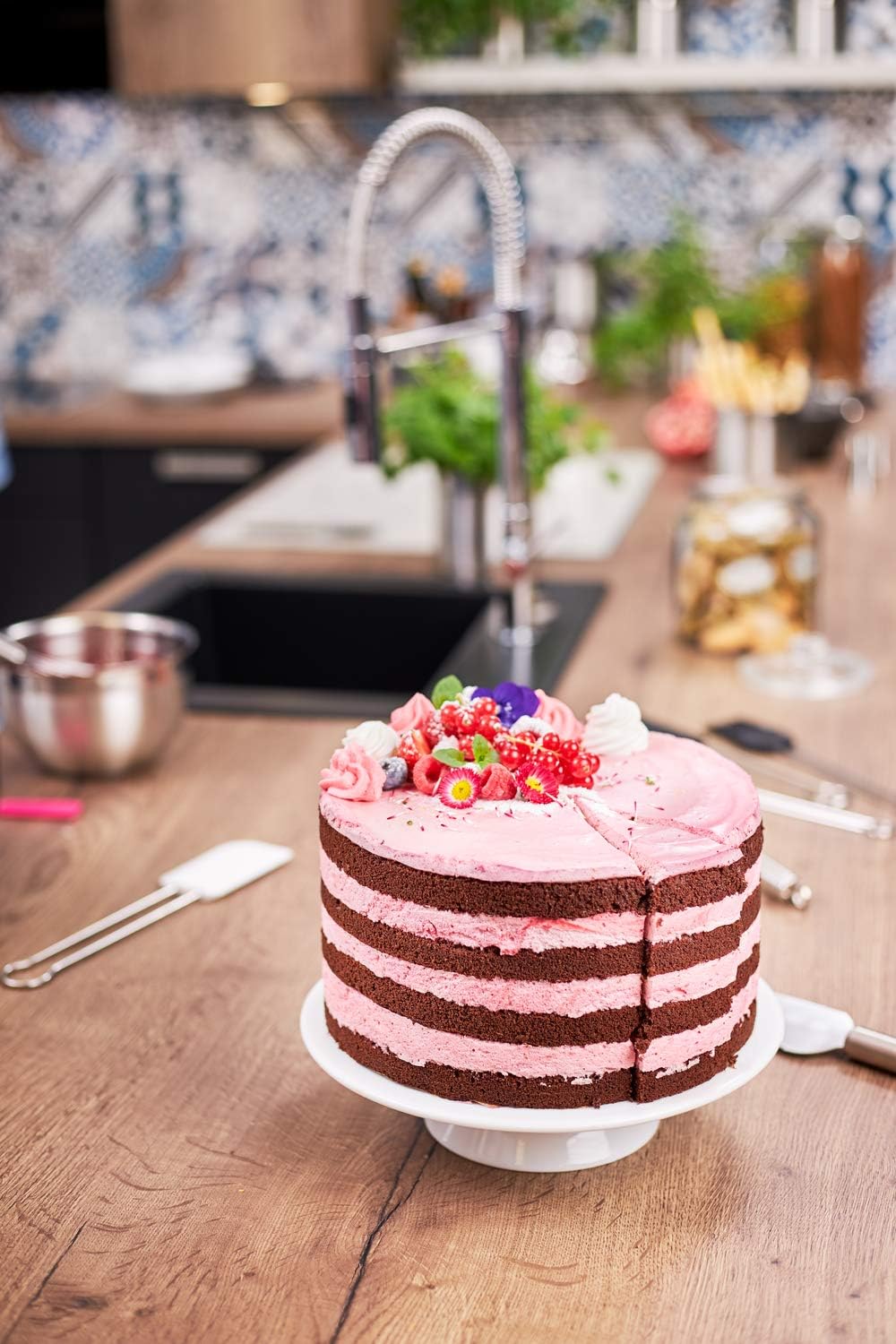 Rösle Stainless Steel Round Handle Kitchen Strainer, Fine Mesh, 4.7-inch,Silver