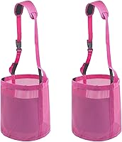 Vista 8 de Bolsa de alimentación para caballos para grano, alimentador de caballos de malla resistente con correa ajustable, almohadilla cómoda para el cuello