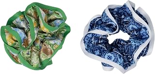 Lilly Pulitzer Ruffle Scrunchie Set of 2, Sympeony & Casbah