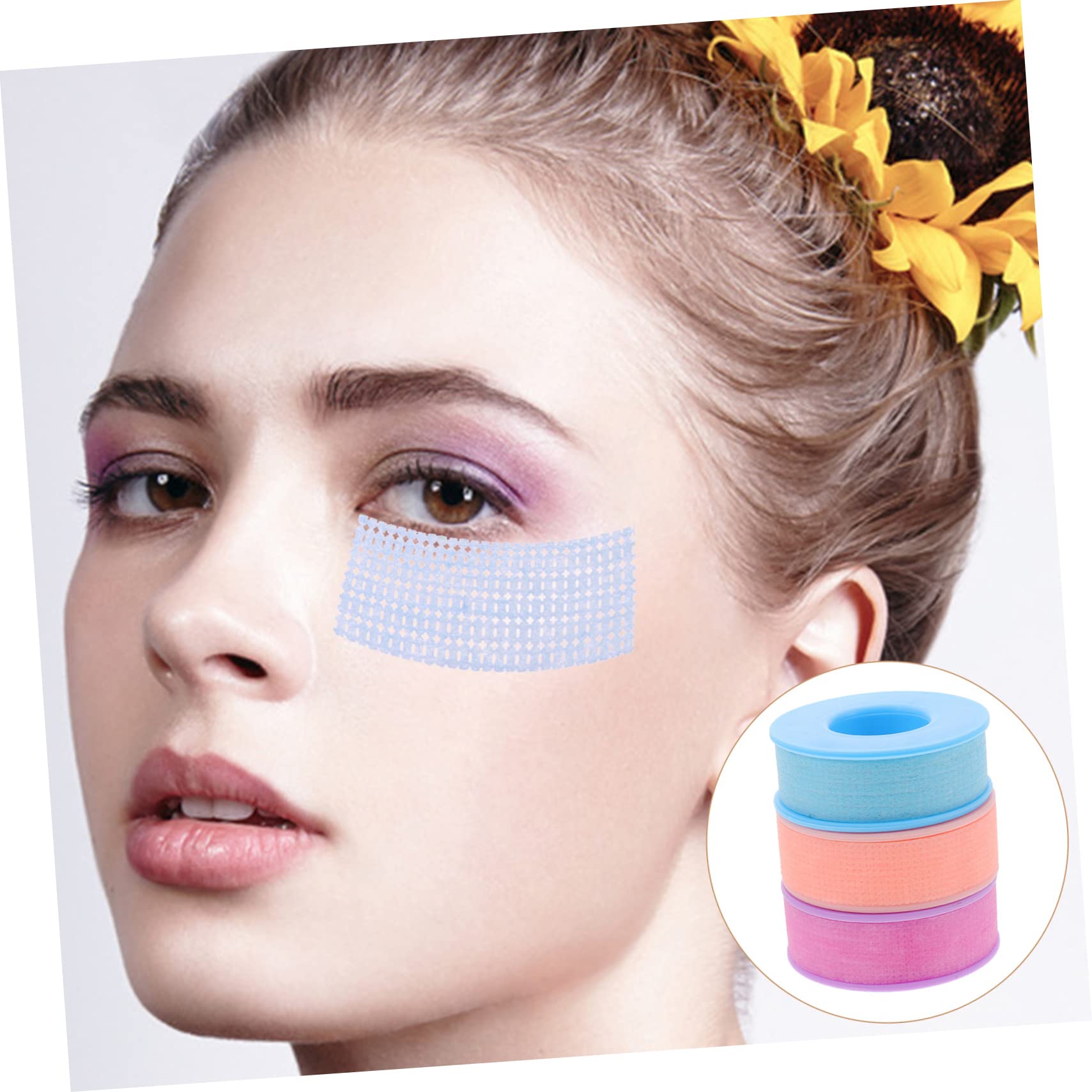 minkissy 12rollos Cintas De Pestañas De Gel Transpirable De Tape Para Extensiones De Pestañas y Para Profesional y Personal