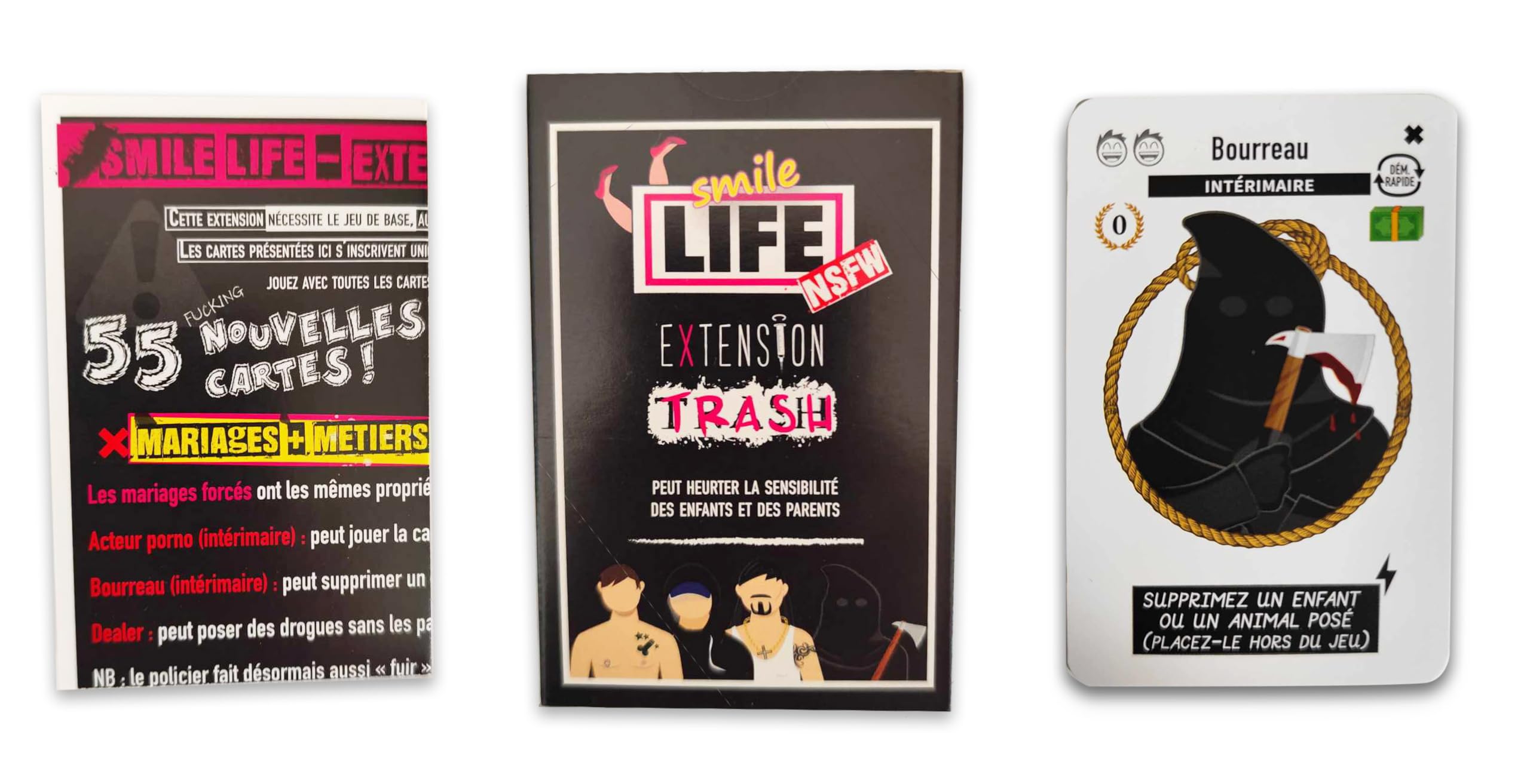 Blackrock Games Smile Life Extension Trash - Jeu de Cartes d'Ambiance - 16 Ans et Plus