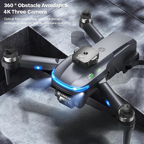 Miniatura 2 de GoolRC Drone con control remoto con cámara 4K Cámara dual para evitar obstáculos Motor sin escobillas Localización de flujo óptico Control remoto