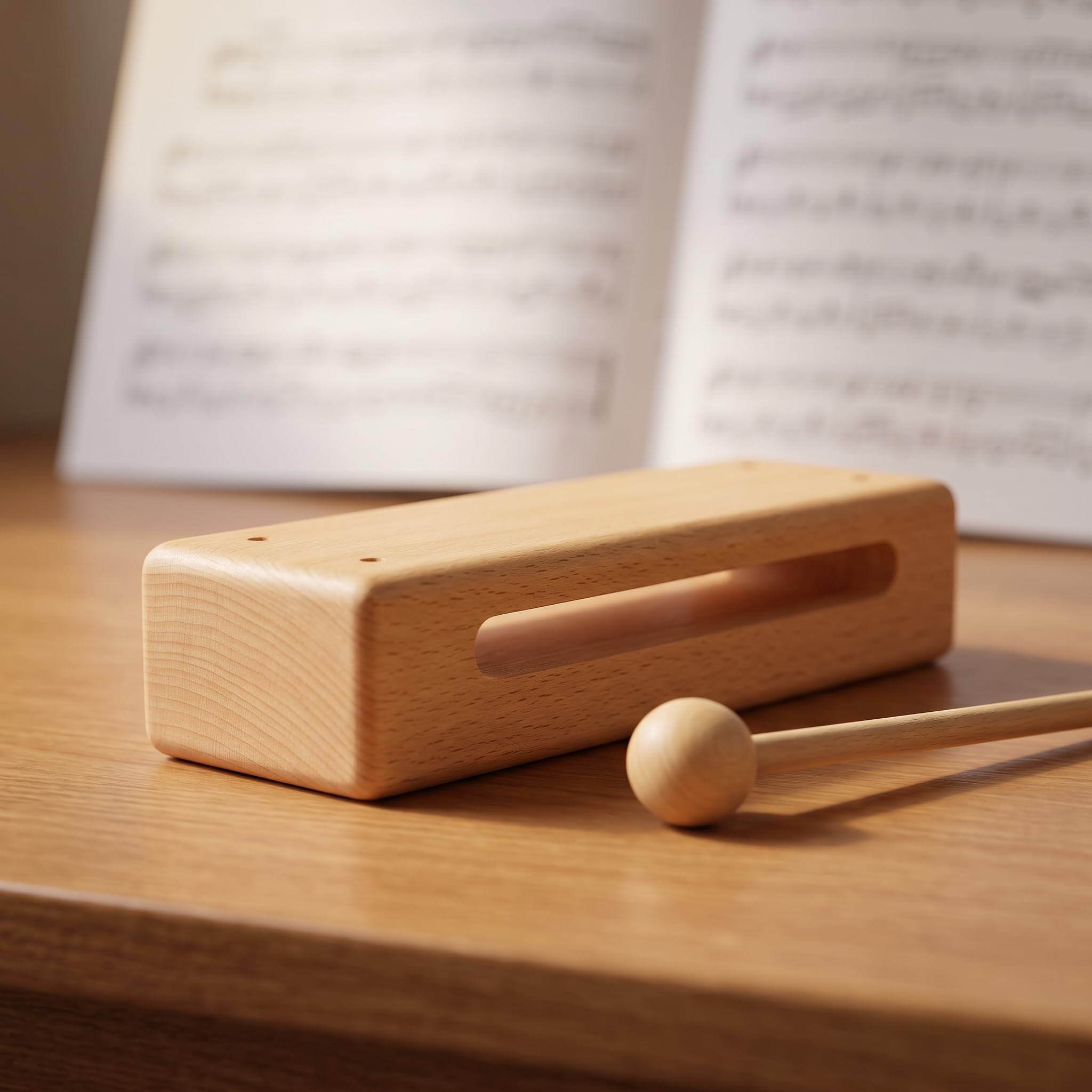 Amazon | SEHOI ウッドブロック パーカッション楽器 マレットソリッド