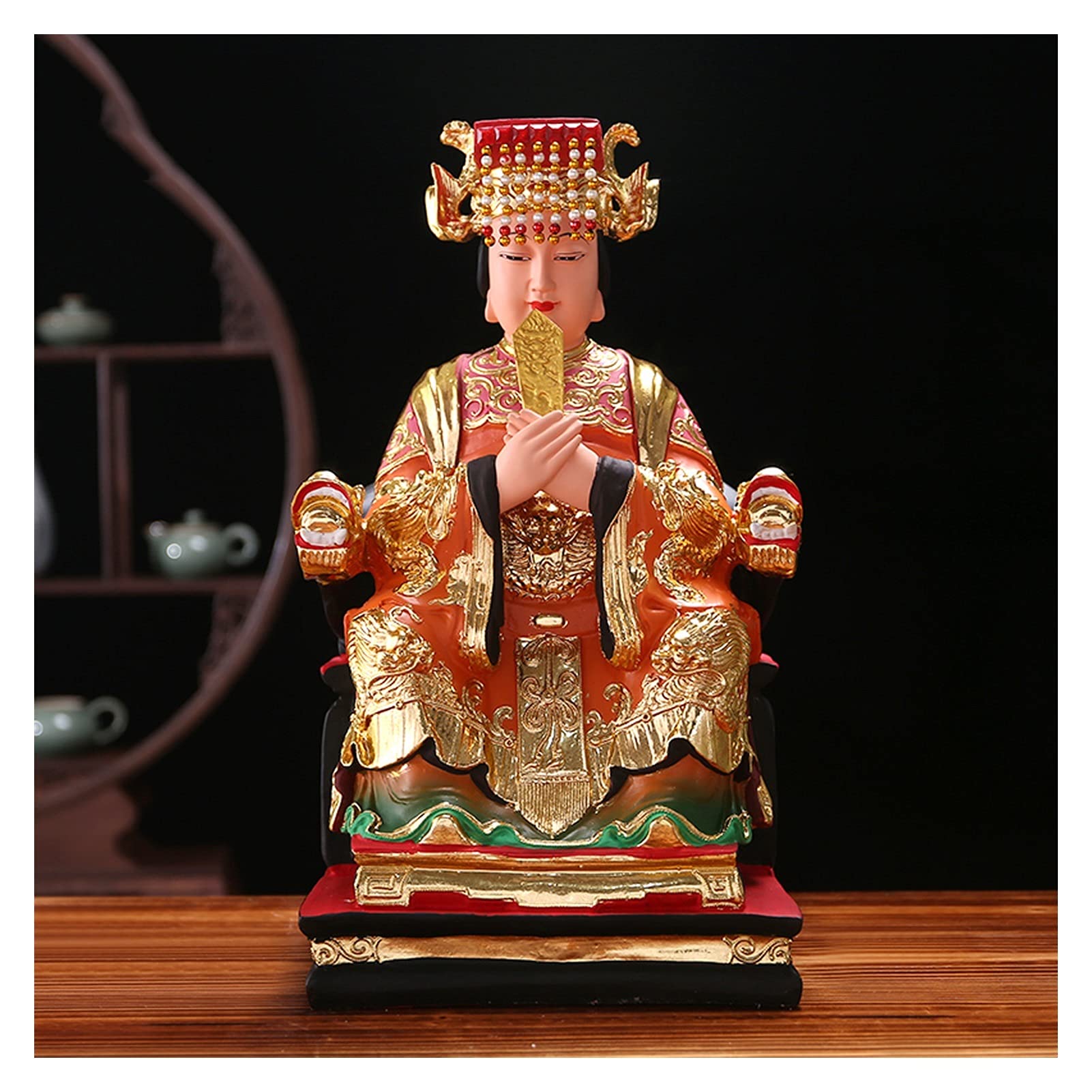Mini estatua for el hogar, oficina, automóvil, decoración de mesa, esculturas decorativas coleccionables, estatuas de Buda, estatua de Buda, figura coleccionable atractiva y serena, Feng Shui chino, d