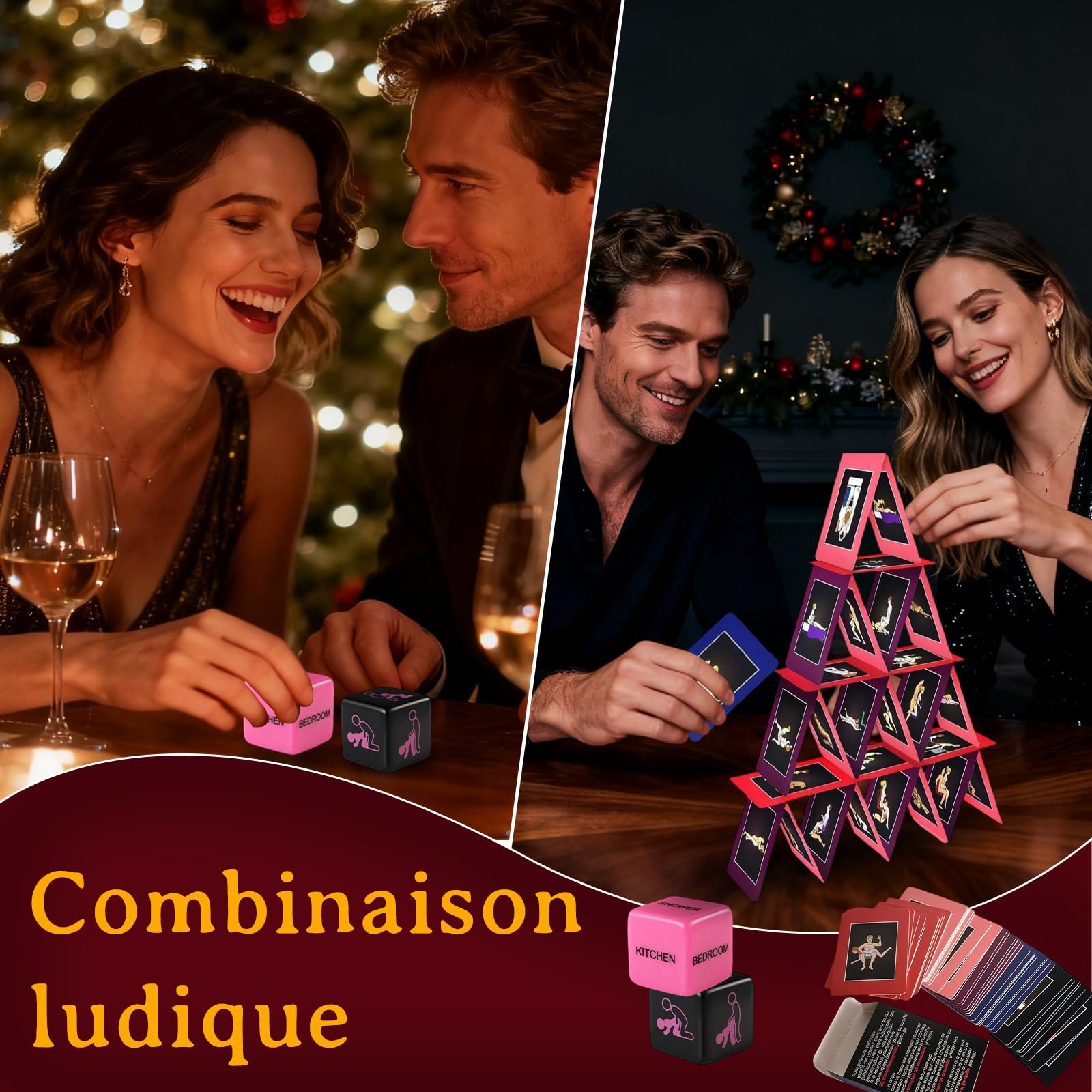 HBABY Coffret cadeau Saint-Valentin Coffret cadeau d'anniversaire sensuel Coffret découverte de 24 jouets pour adultes Collection Surprise intime Conçu pour les couples, les hommes et les femmes