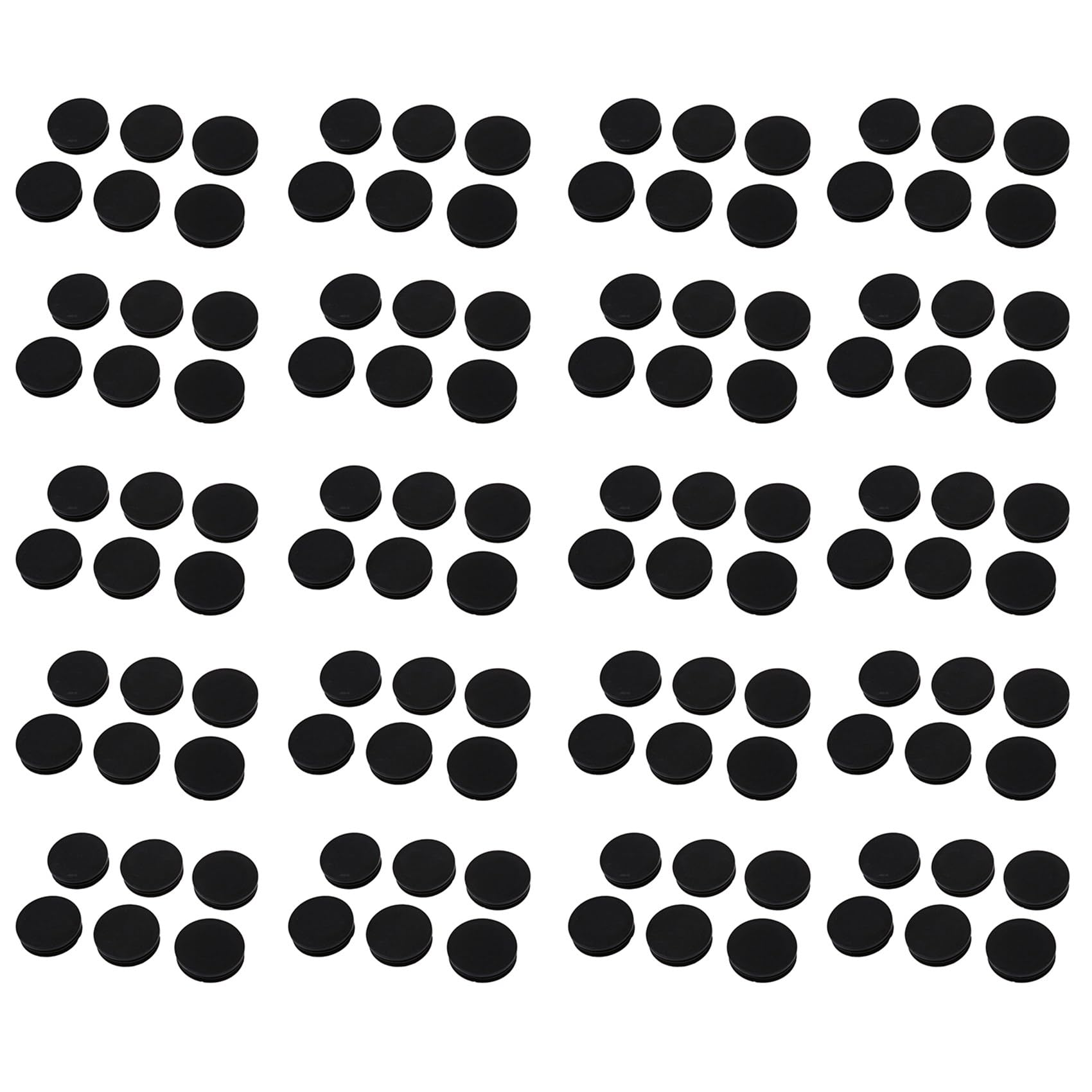 Manchon plastique noir de 50mm circulaire pour réparer et protéger le coin de tableaux
