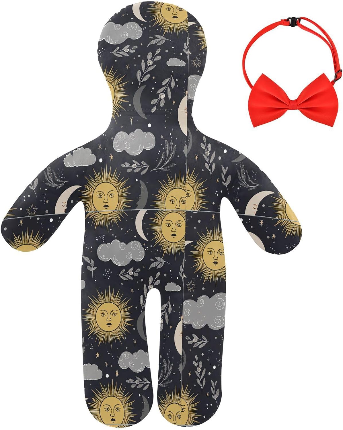 Celestial Elements Human-Shaped Pillow Soft Body Pillows Washable Velvet Pillows for Anxiety Relief Sleeping Cuddling & Support