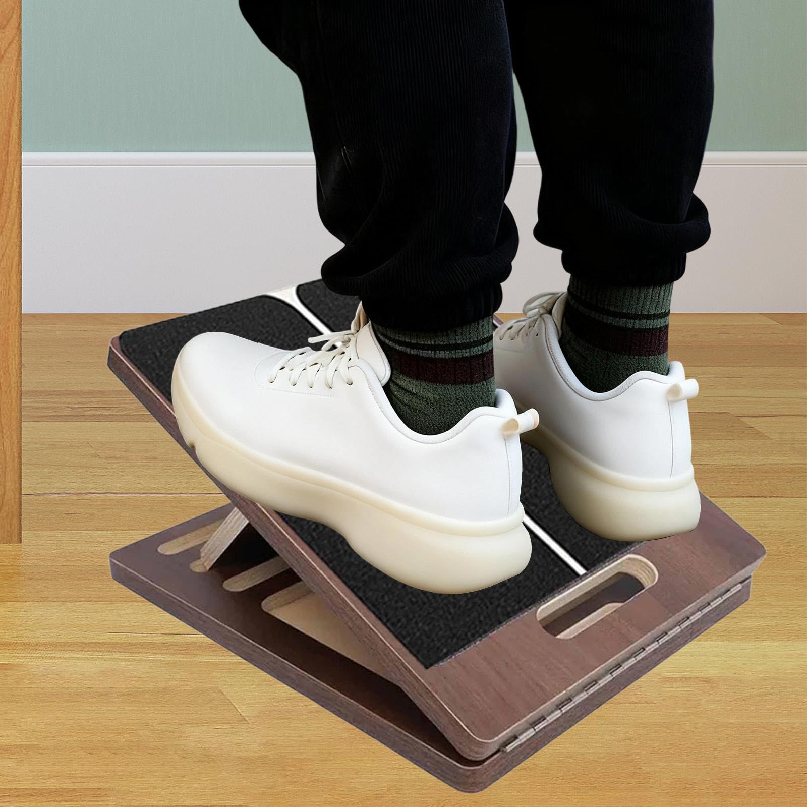 Tavola Inclinata in Legno per Squat E Allungamenti dei Polpacci