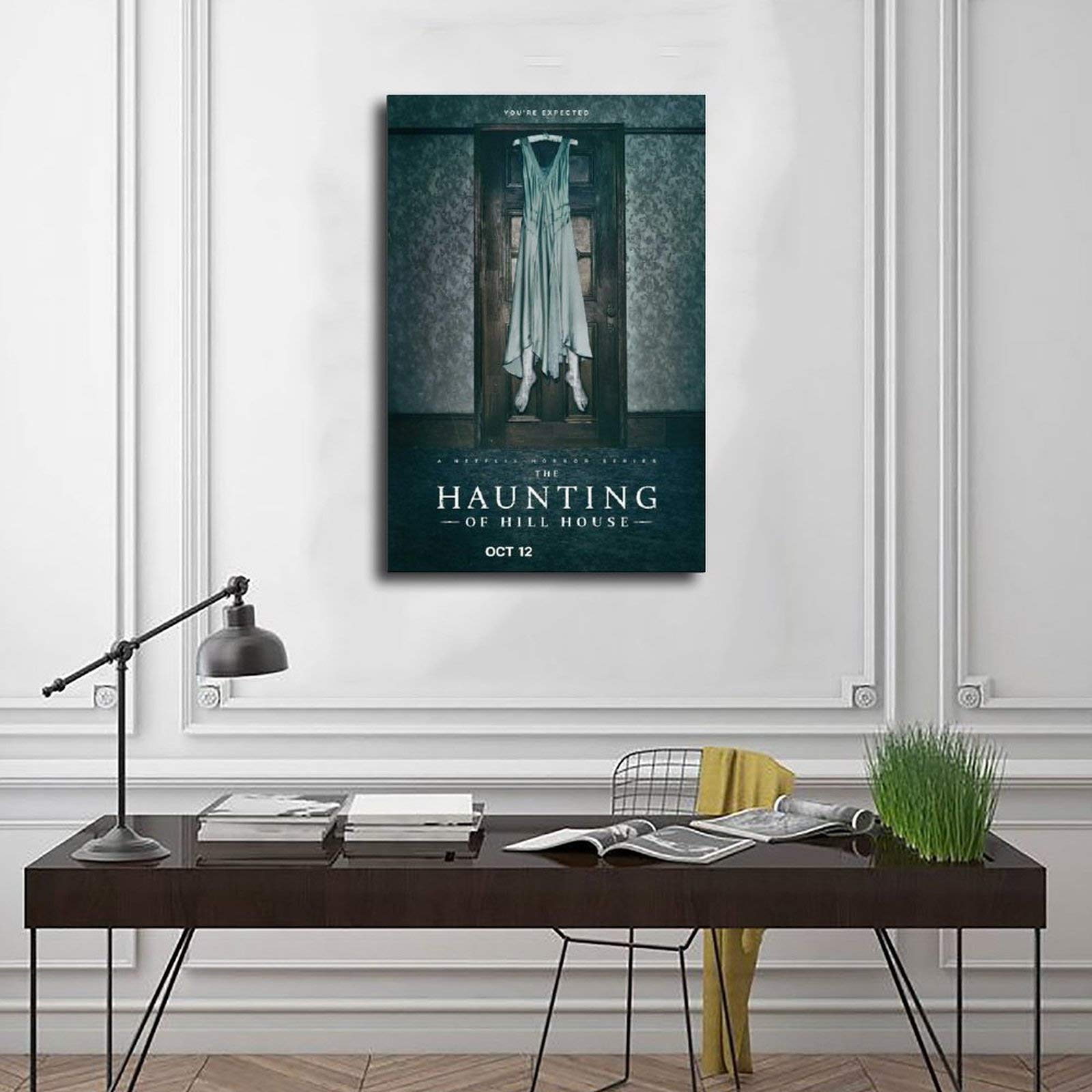 Poster Mural Avec Chien Border Collie Coloré Sur Toile Pour Décoration De Chambre à Coucher 30 X 45 Cm