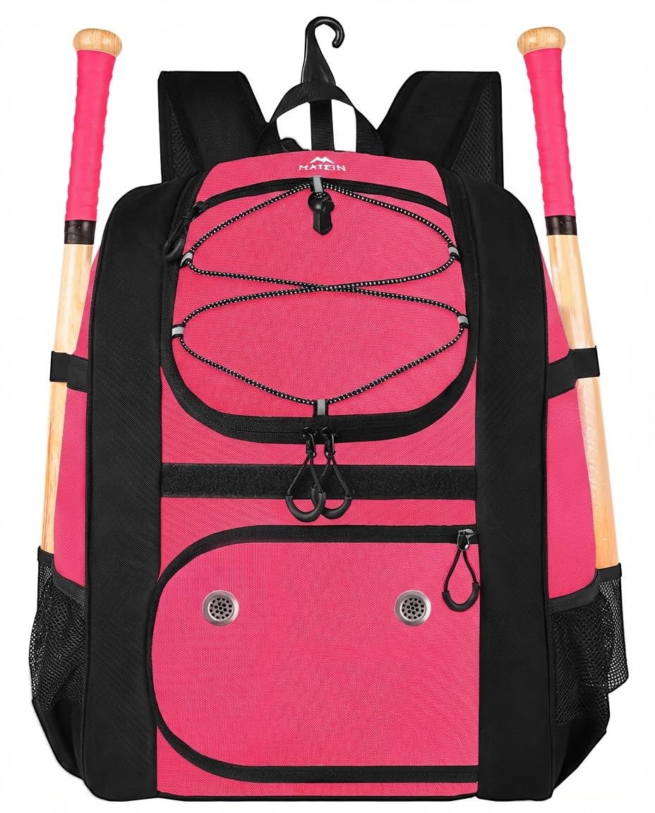 MATEIN Softball Bag, Lightweight Baseball Backpack with Shoe Compartment