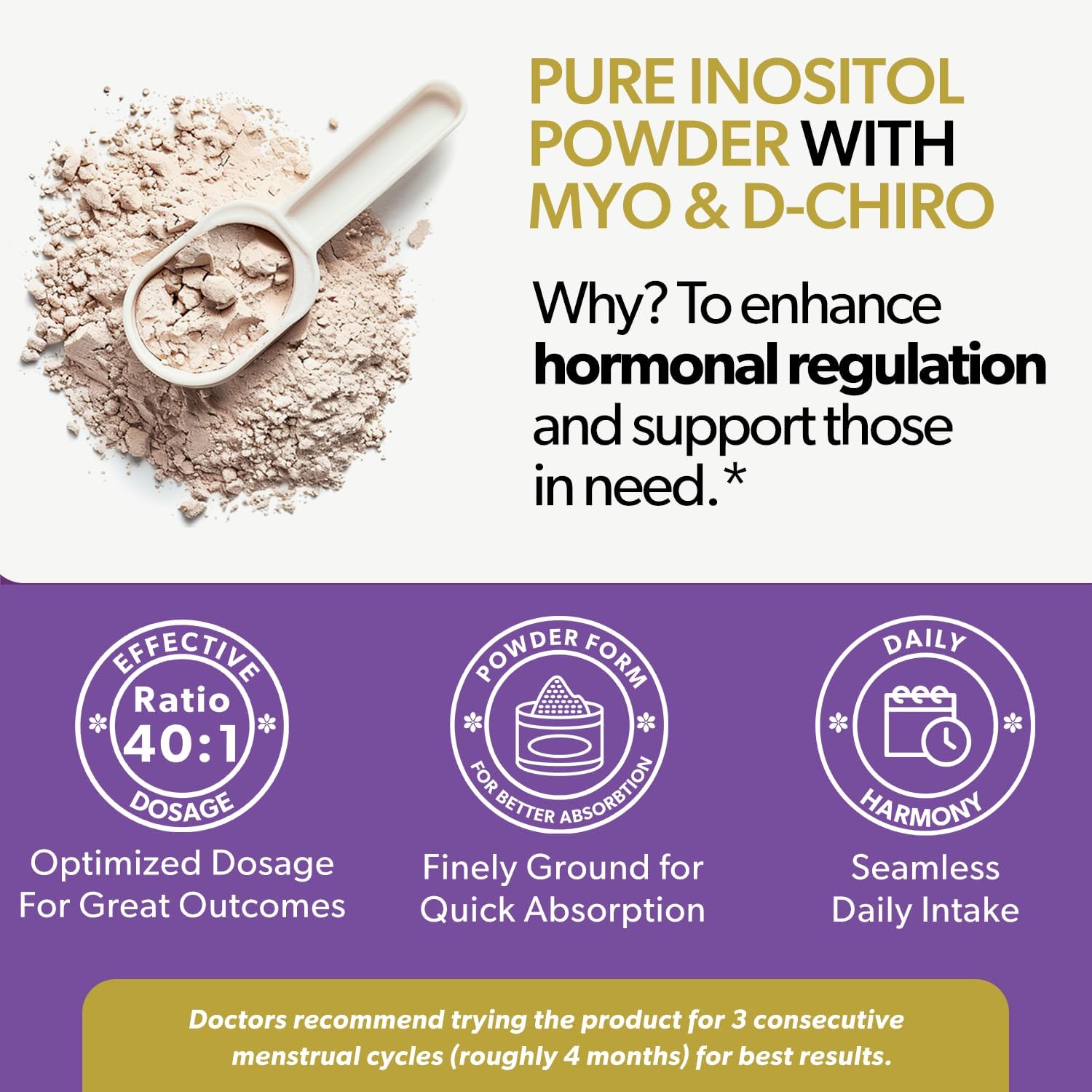 Save 10% on Ultimate Inositol Wellness Bundle – Myo-Inositol & D-Chiro Inositol Supplement Capsules + Powder for Hormonal Balance & PCOS Support