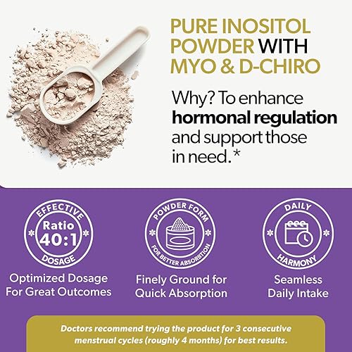Miniatura 5 de Ahorra un 10% en el paquete de salud y bienestar de la mujer probióticos vaginales completos + polvo de inositol Myo y D-Chiro para el equilibrio