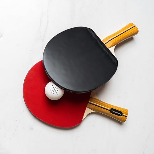 Miniatura 8 de PRO-SPIN Paletas de ping pong – Juego de alto rendimiento con raquetas de tenis de mesa premium, pelotas de ping pong de 3 estrellas, estuche de Set