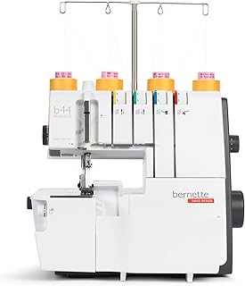 Bernette b44 FUNLOCK Overlock Sewing Machine by BERNINA Switzerland | 15 Stitch Patterns | 2/3/4 Thread Overlock | 1300 St...