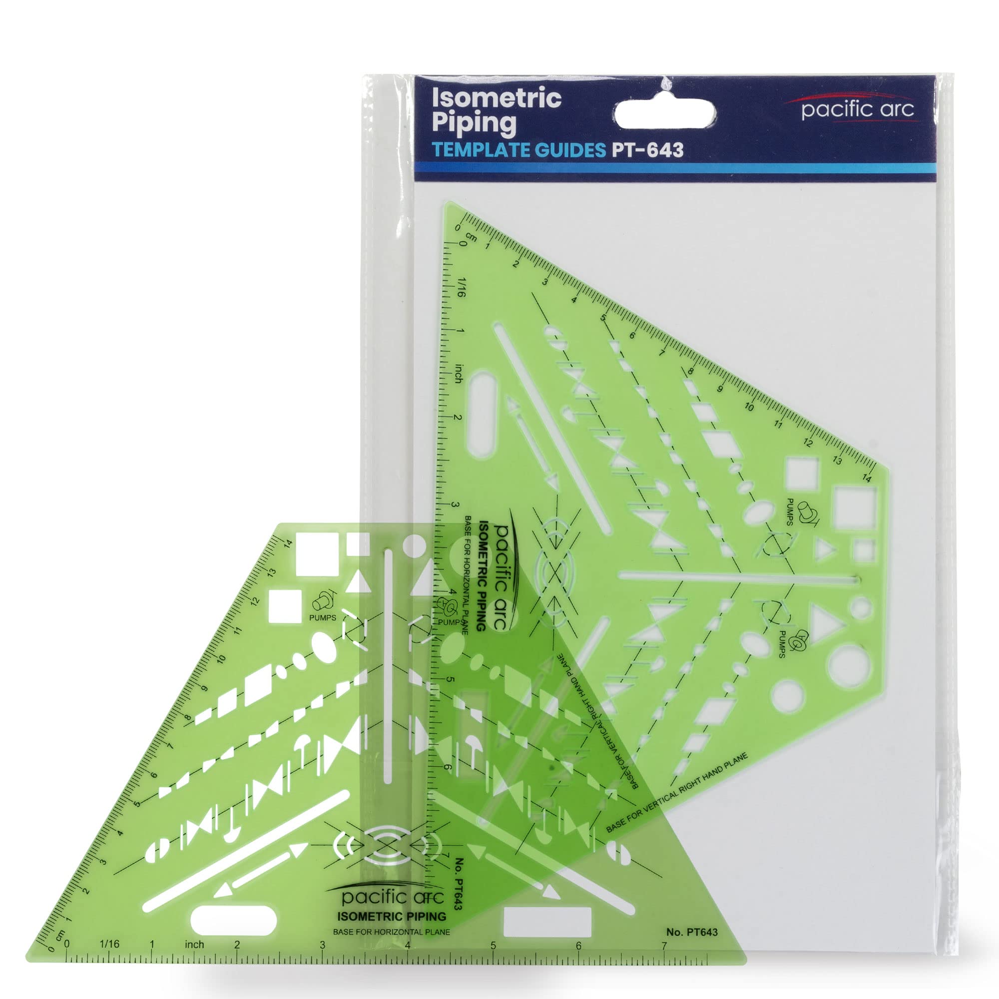 2 Pack - Pacific Arc Professional Plumbing Elevation Template Guide