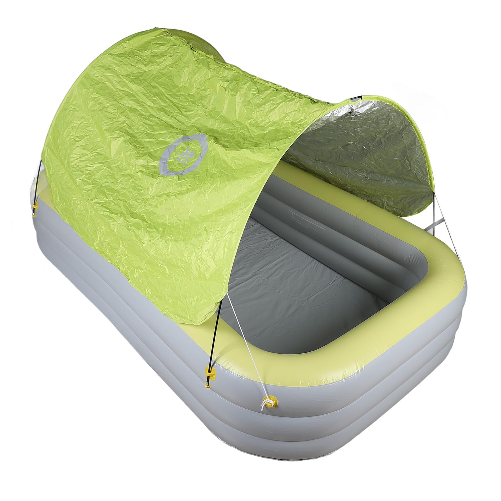Generic Piscina Gonfiabile per Famiglie con Baldacchino Addensato Piscina Gonfiabile per Adulti da Gioco per del Resort nel Cortile, PVCGross (YELLOW)