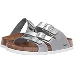 Birkenstock Betula Licensed Leo Soft Metal Silver Birko-FlorTM EU 37 (US Women's 6-6.5) Narrow