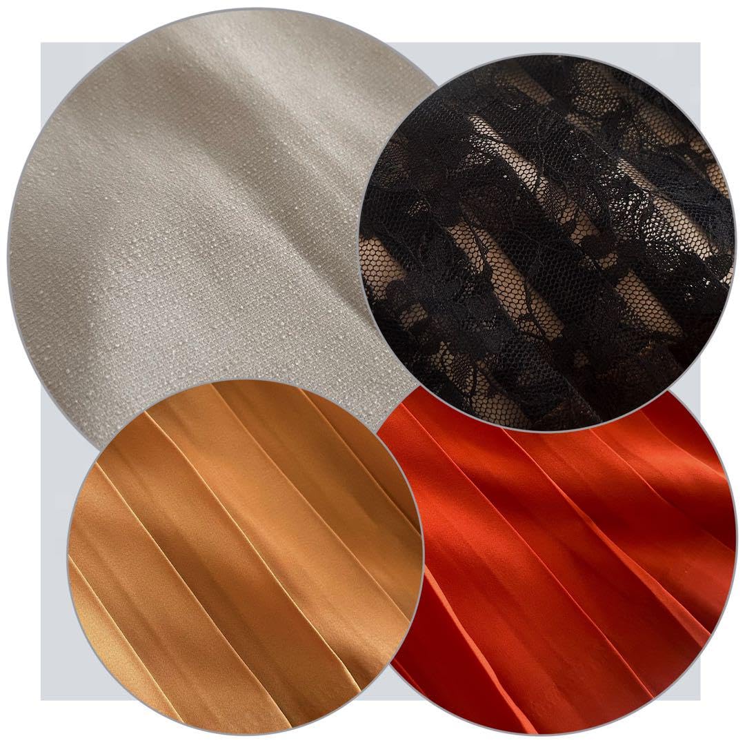 Amazon.co.jp: 異素材mix／刺繍レースダイアグラム／プリーツ  