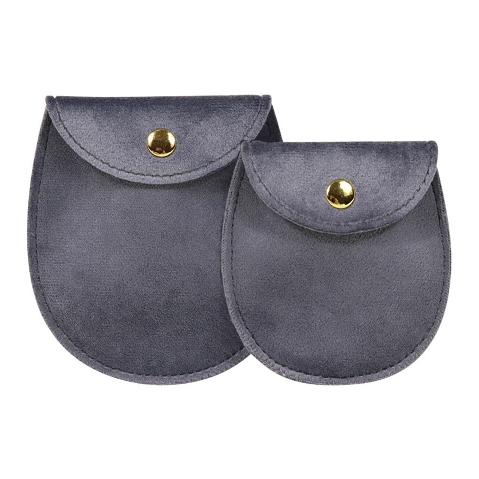 Schmuckbeutel 20 Stück Schmuck-Verpackungsbeutel mit Druckknöpfen, hochwertiger weicher Samt, Geschenk-Armband, Halskette, Ohrringe, Ring, Aufbewahrungsbeutel, Zubehör