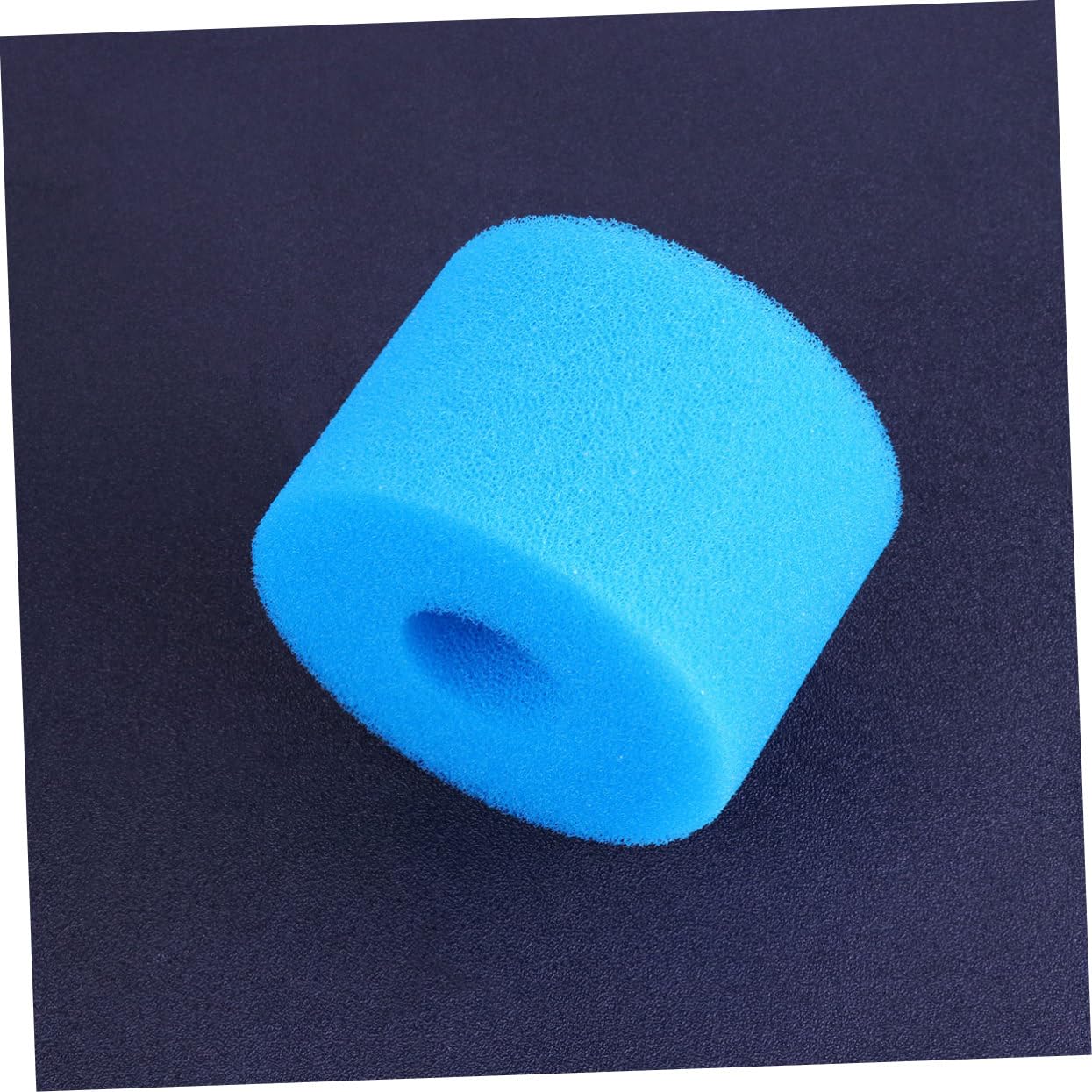 Éponge de Préfiltration Bleue 4pcs en Mousse pour Aquarium | Cylindre Filtrant, Empêche L’aspiration des Alevins et Crevettes, Aide la Filtration Biologique