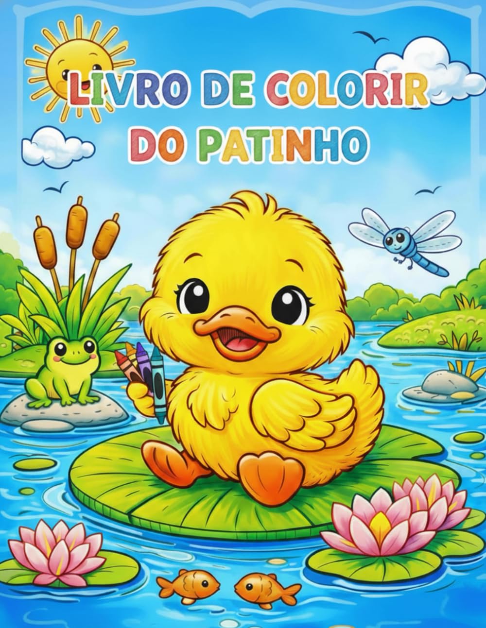 Livro de Colorir do Patinho: Diversão e criatividade para crianças de 2 a 5 anos