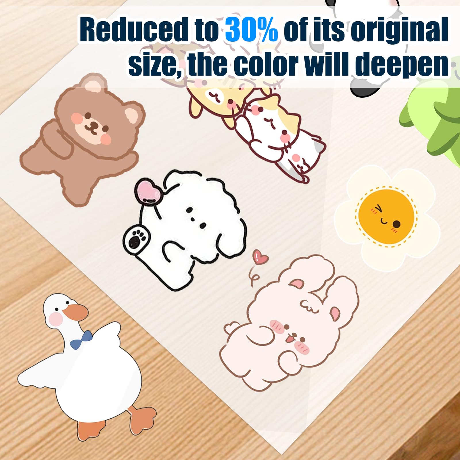 Jinsion 20 sztuk folii termokurczliwej, folia termokurczliwa A4 do malowania, 20 x 29 cm, kurczliwe folie plastikowe, folie termokurczliwe matowe, zestaw folii termokurczliwych