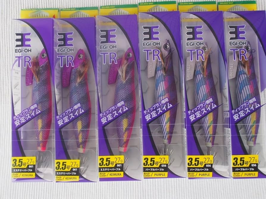 エギ王 TR 2本 てこね / ミステリーパープル 3.5号 30g ケイムラ 怪しく発光 ミステリーパープル！ エギ王 TR！｜YAMASHITA｜イカ
