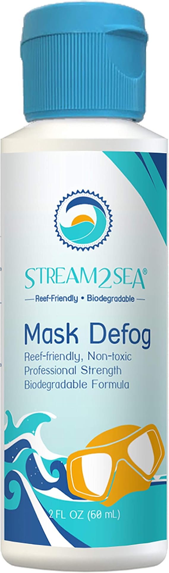 Mask Defog Biodegradable Formula Defogger Coating 2 Fl Oz Reef