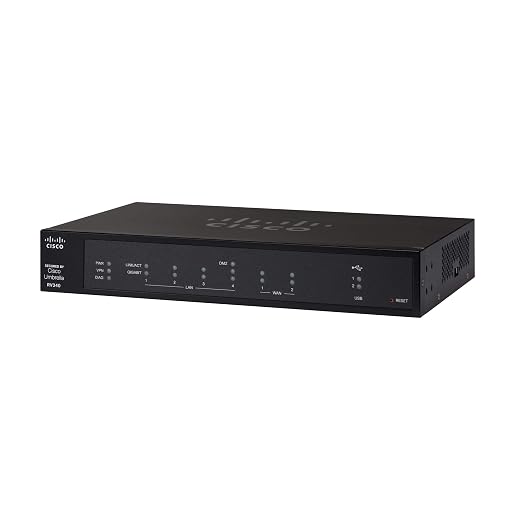 Cisco RV340 VPN Router | 4 Gigabit Ethernet (GbE) Ports | Dual WAN | Limited Lifetime Protection (RV340-K9-NA)