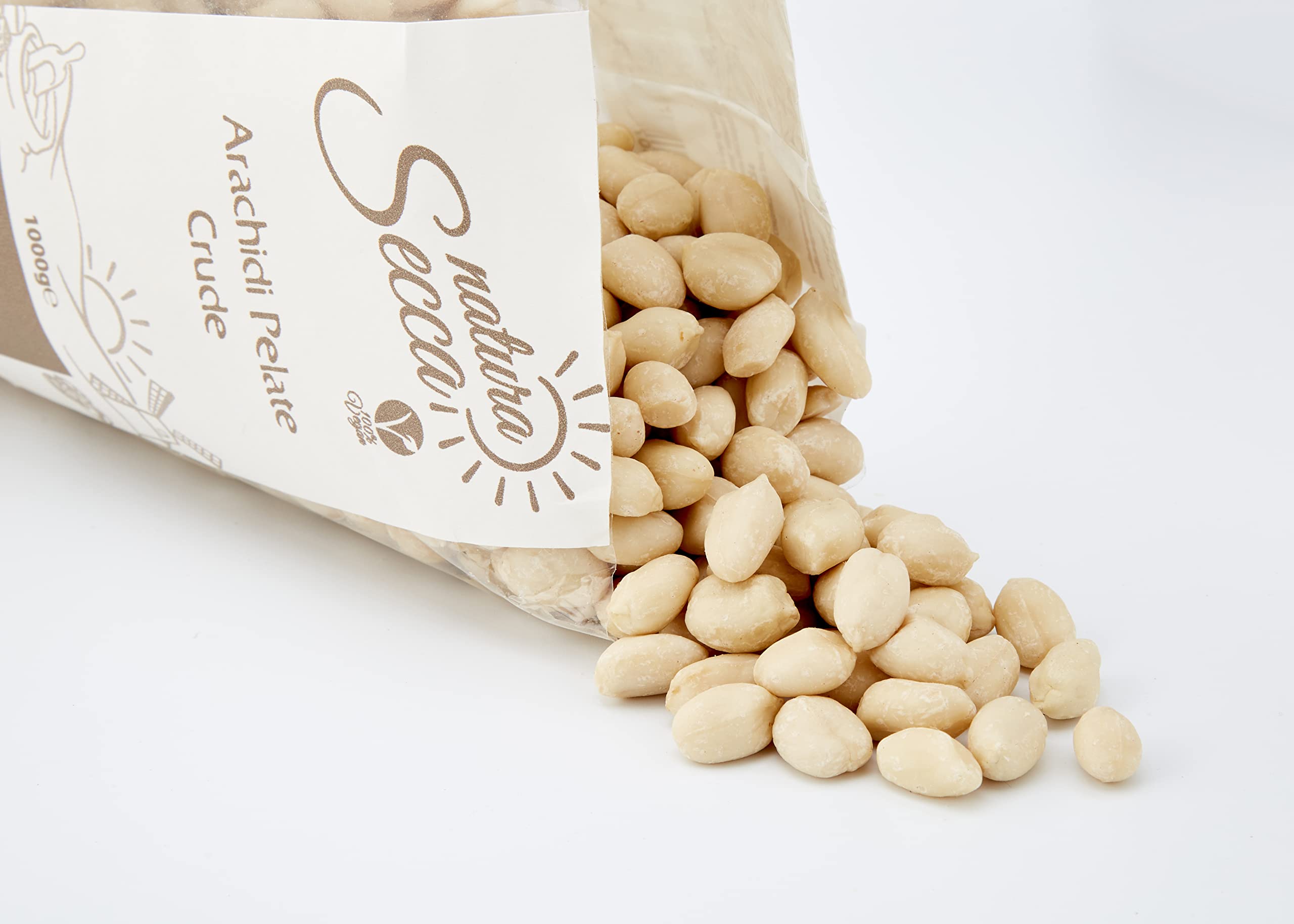 Farinato Anacardi Crudi, 1000 Grammi & Arachidi Sgusciate Pelate, 1000g