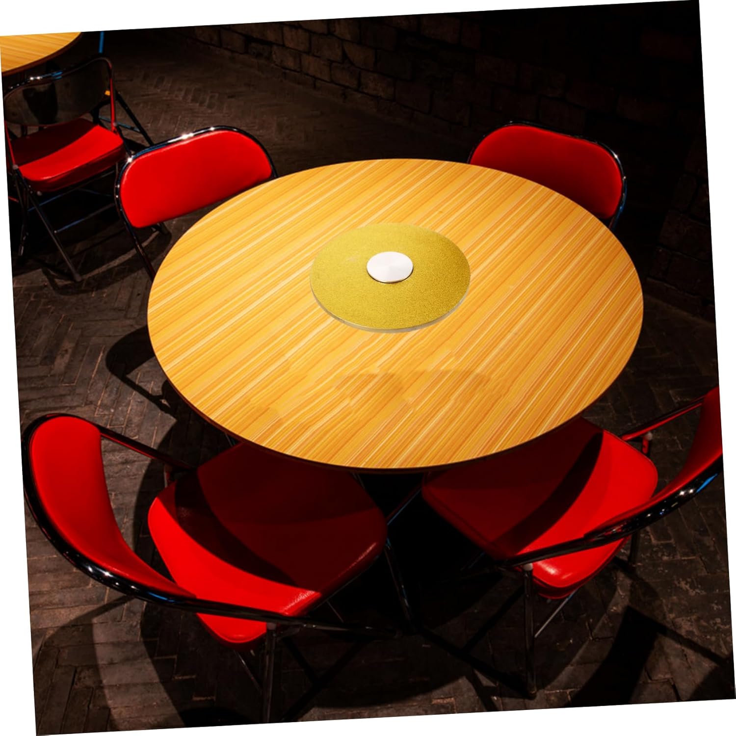 Heavy Duty Round Dining Table Turntable Rotating Plate Pantry Accessory Aluminum Material Smooth Rotation for Easy Access