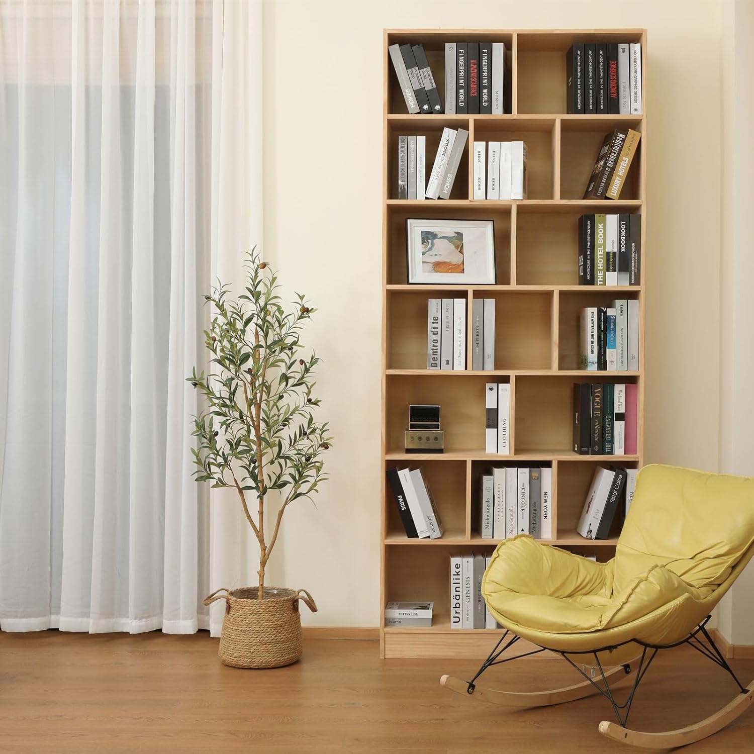 Kazeila Artificial Olive Tree 5FT Tall Faux Silk Plant for Home Office Decor Indoor Fake Potted Tree with Natural Wood Trunk and Lifelike Fruits - Image 8