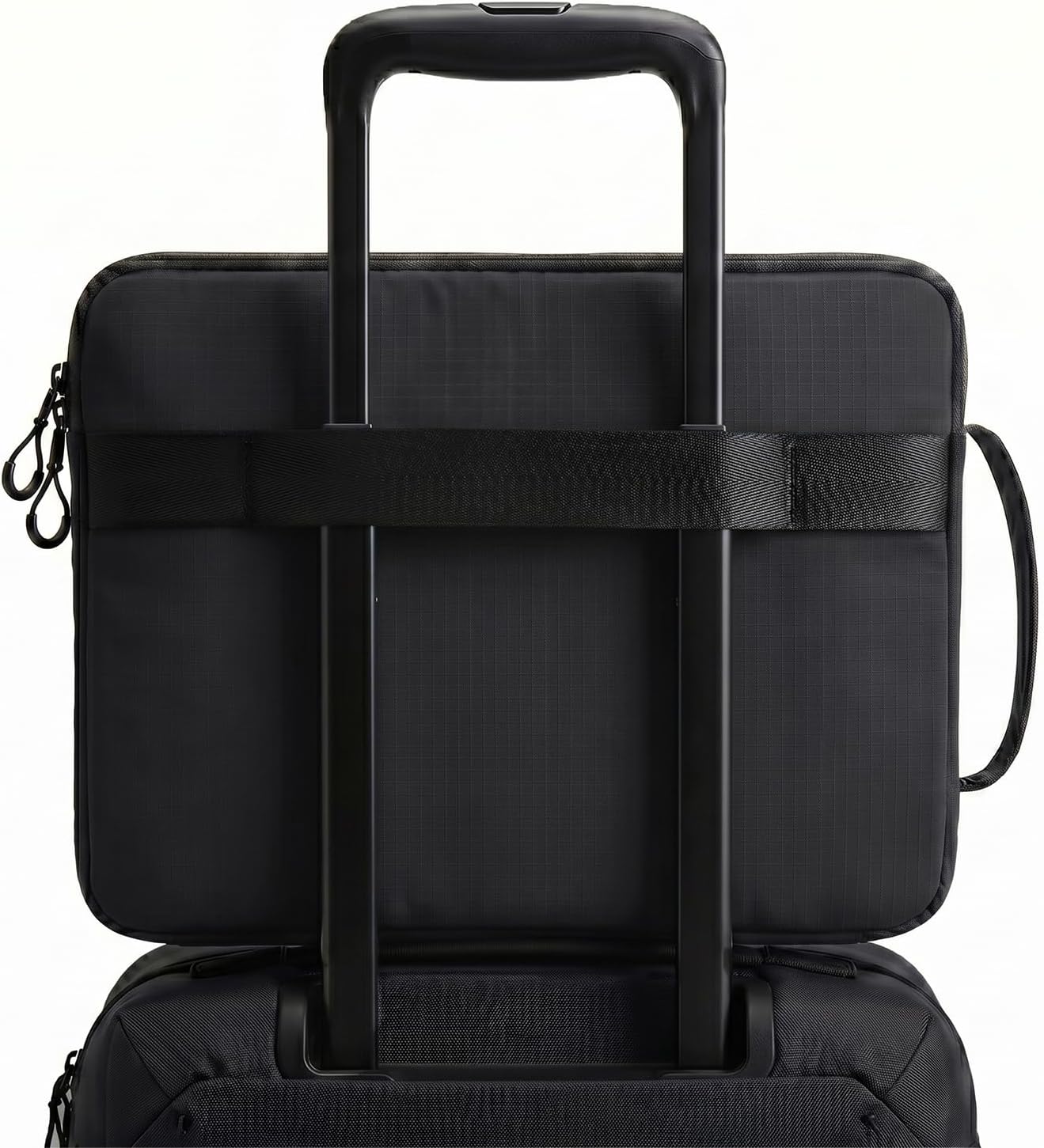 Acer Laptop Sleeve Case for 15.6-16 inch Laptops, Slim Protective Computer Sleeve with Hidden Zipper Pocket, Soft Plush Bubble Padding, Side Handle and Luggage Strap, Travel Laptop Bag, Black