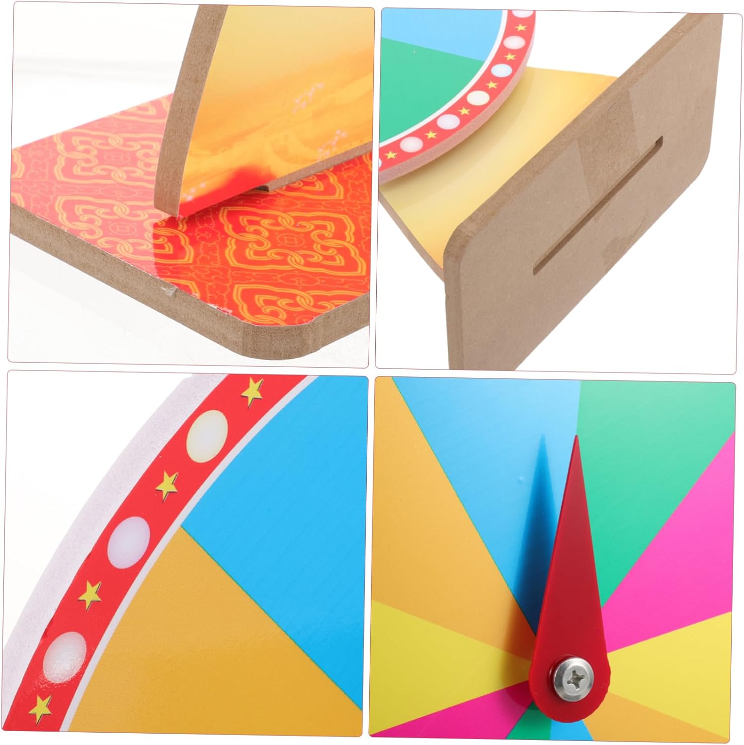Fortune Raffle Game Turntable Prize Wheel for Events Parties and Trade Shows Compact Tabletop Spinning Wheel for Fun Activities and Games