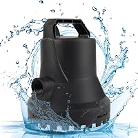 HOCANFLO 400W Automata Szennyvízszivattyú - 8000L/h Teljesítmény, 11m Emelőmagasság, Merülőszivattyú Kerti Öntözéshez, Fekete 1