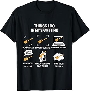 epiphone guitar tee guitar things i do in my spare time T-Shirt