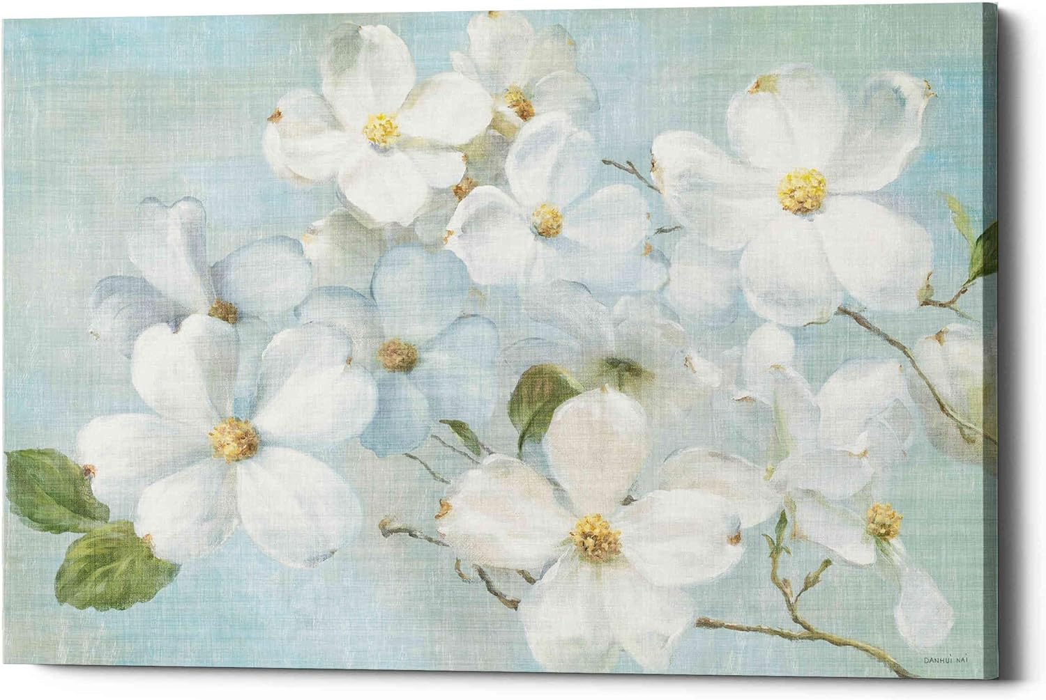Epic Graffiti 'Indiness Blossoms Light' by Danhui Nai, Canvas Wall Art, 18"x12"