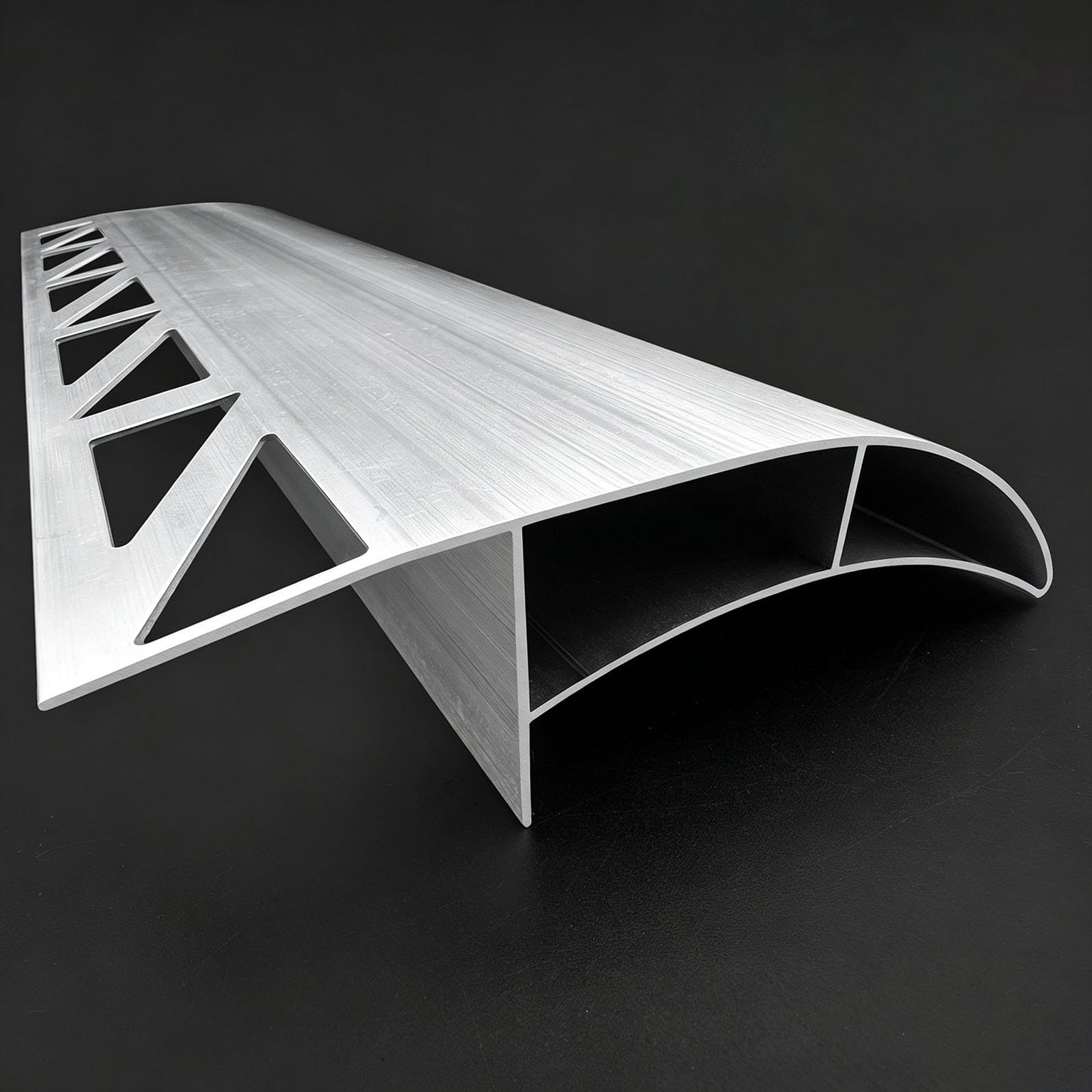 Borde goteo Perfil aluminio desviador agua plata 100 mm para muros exteriores, moldura borde tejado, deflector lluvia aleros, remate alféizar ventana aluminio(L-75cm/29.5in)