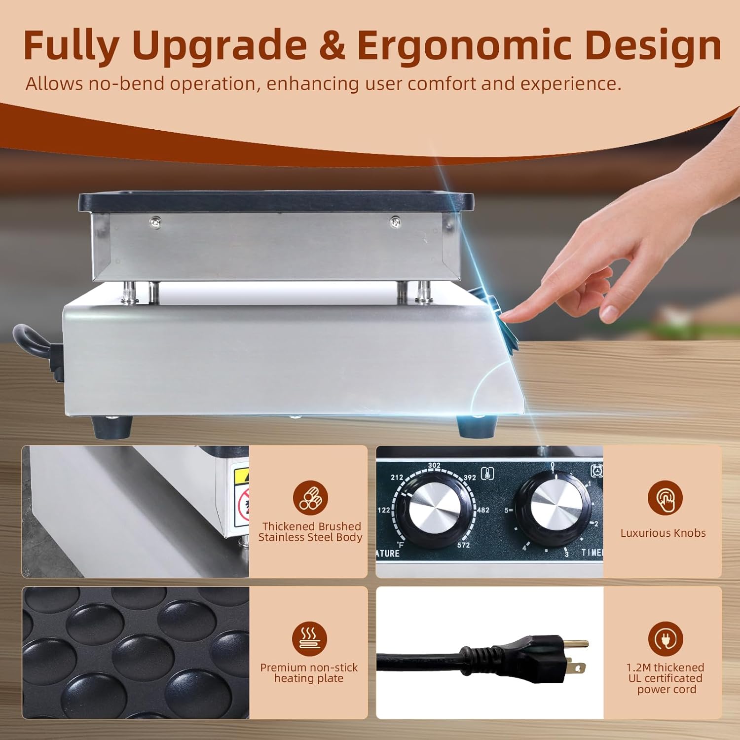 Professional-grade Hehinton Pancake & Dorayaki Machine