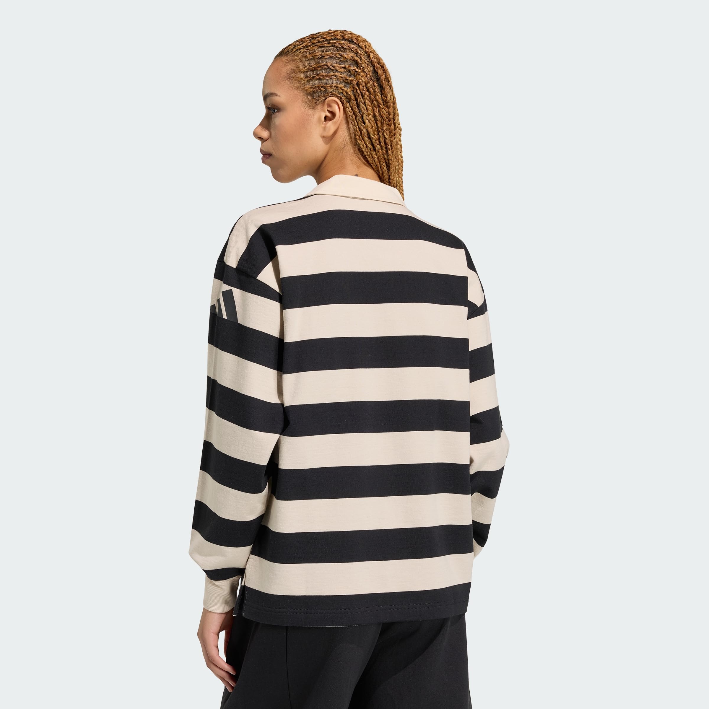 adidas Essentials Contemporary French Terry Longsleeve Polo Manga Larga Mujer (Pack de 1)