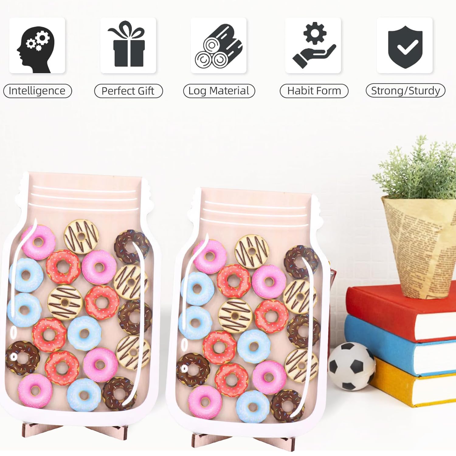 éducation Positive Bois Tableau De Récompense Enfant En Bois - Bocaux à Étoiles Pour Comportement Positif | Outil Motivant Pour Enfants Tableau Récompense Enfant