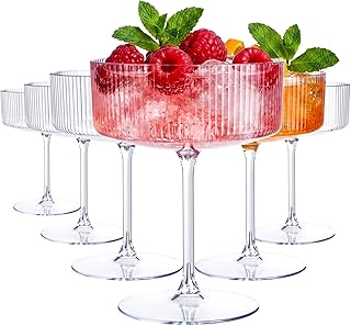 Ciaell 24 Pack 10 oz Plastic Martini Glasses for Bar
