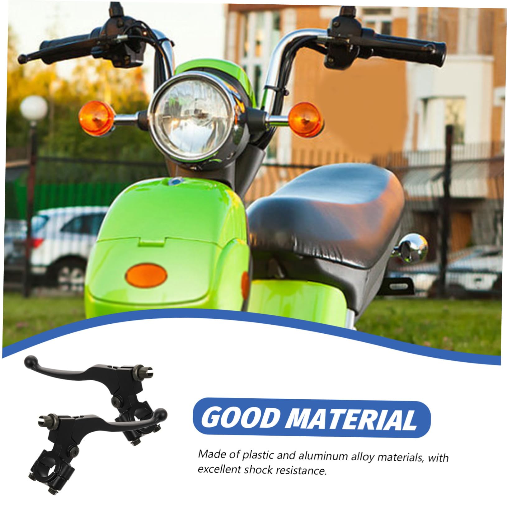 Zerodeko 4 Paare Bremshebel mit Spiegelhalterung Ergonomisch Geformt Installieren Robustes für Motorräder und Geländefahrzeuge