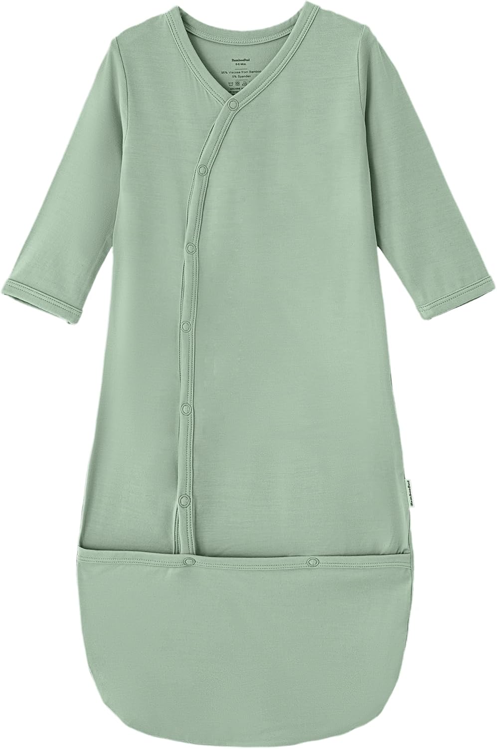 Viscose from Bamboo Baby Gown Newborn Preemie Sleeper Gowns Long Sleeve Nightgowns Unisex Infant Sleepwear