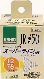 ELPA JR12V50WLM/K-H 灯泡 卤素灯 照明 GU5.3 12V 50W 中角20° 980lm G-1641NH