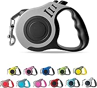 Vista 22 de Correa retráctil para perros pequeños y medianos, automática, telescópica, para mascotas, 10/16 pies, duradera y práctica, con recipiente plegable