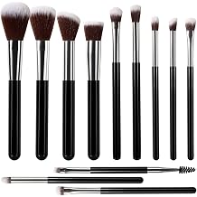 Mini Travel Makeup Brush Set, 12 Pcs for Foundation Blush Eyeshadow Powder