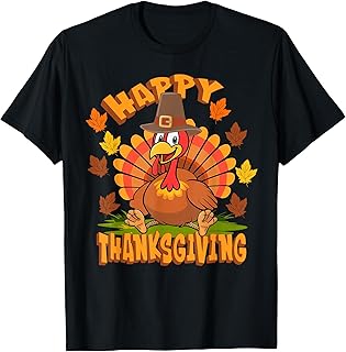 Funny Thanksgiving Happy Turkey Family Dinner T-Shirt